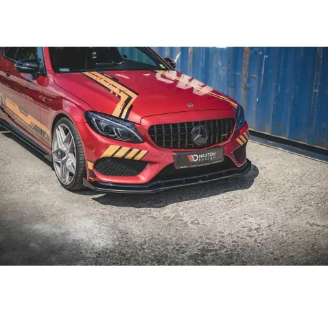 Street Pro Lame Du Pare-Chocs Avant + Flaps Mercedes-AMG C43 / AMG-Line Coupe C205