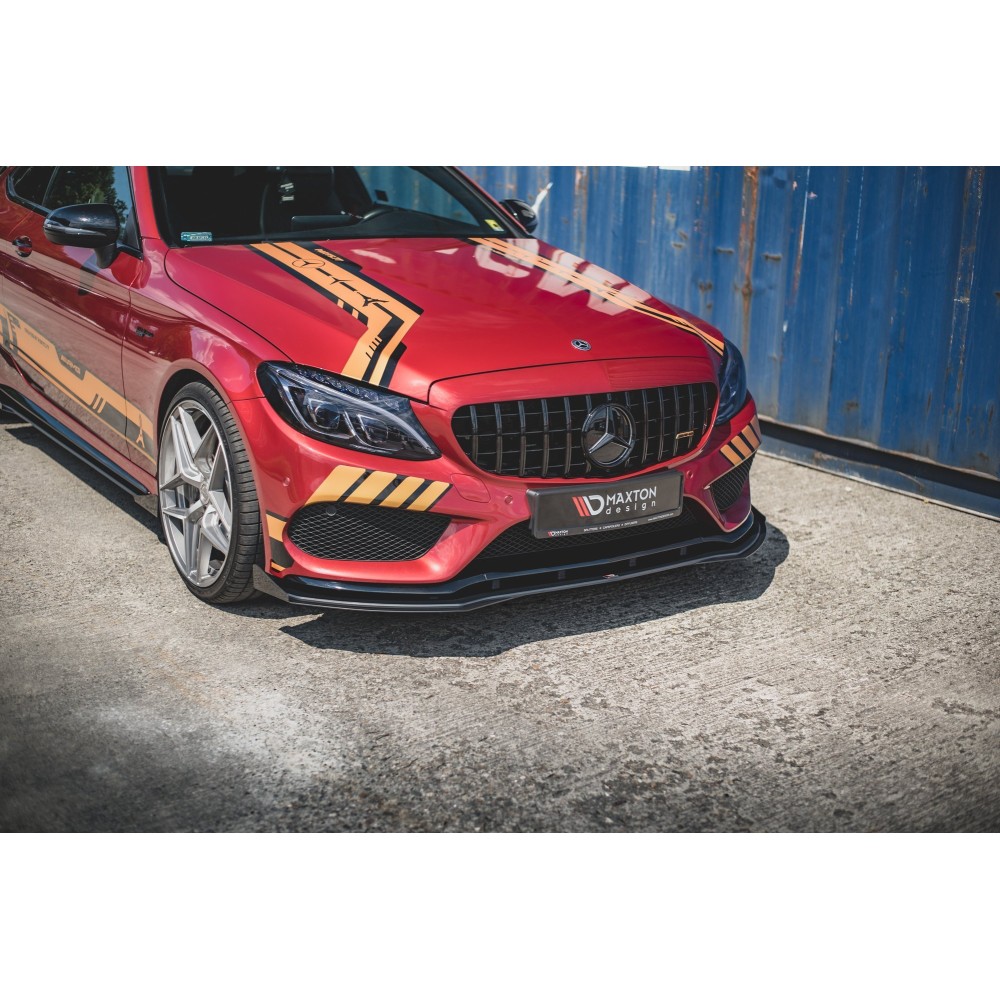 Street Pro Lame Du Pare-Chocs Avant + Flaps Mercedes-AMG C43 / AMG-Line Coupe C205