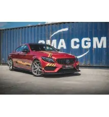 Street Pro Lame Du Pare-Chocs Avant + Flaps Mercedes-AMG C43 / AMG-Line Coupe C205