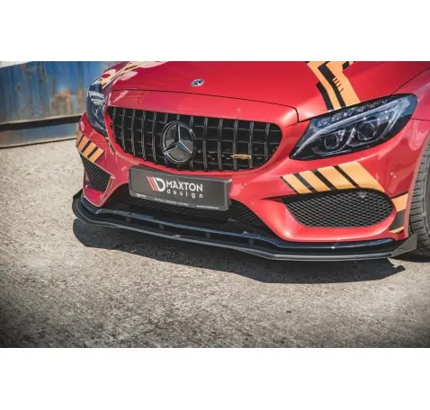 Street Pro Lame Du Pare-Chocs Avant + Flaps Mercedes-AMG C43 / AMG-Line Coupe C205