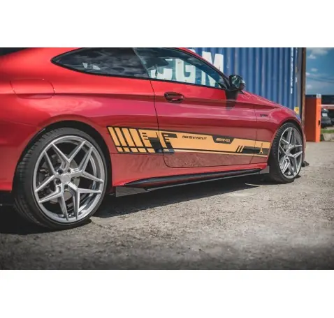 Street Pro Rajouts Des Bas De Caisse + Flaps Mercedes-AMG C43 / AMG-Line Coupe C205