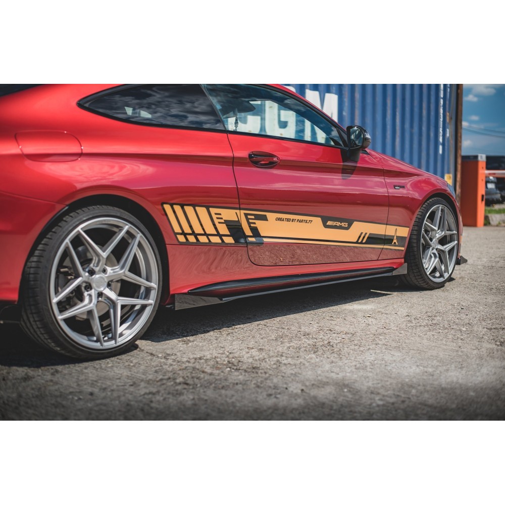Street Pro Rajouts Des Bas De Caisse + Flaps Mercedes-AMG C43 / AMG-Line Coupe C205