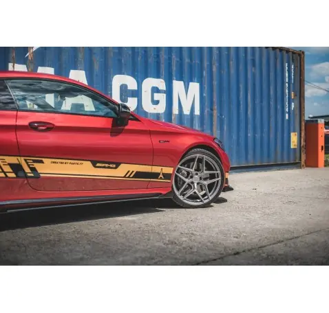 Street Pro Rajouts Des Bas De Caisse + Flaps Mercedes-AMG C43 / AMG-Line Coupe C205
