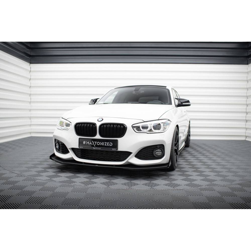 Street Pro Lame Du Pare-Chocs Avant V.3 + Flaps BMW 1 F20 M-Pack Facelift / M140i