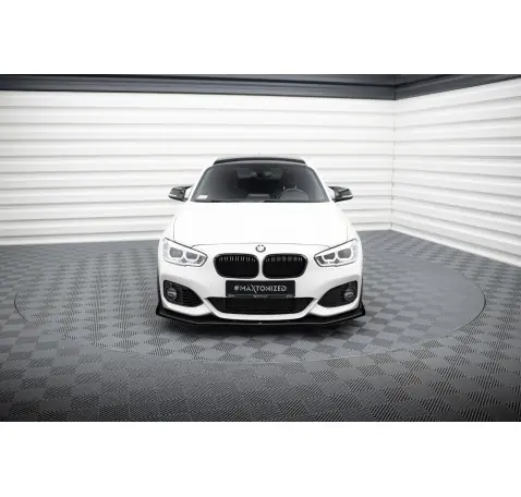 Street Pro Lame Du Pare-Chocs Avant V.3 + Flaps BMW 1 F20 M-Pack Facelift / M140i