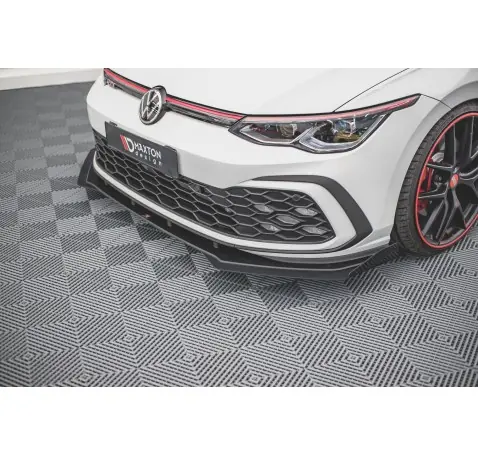 Street Pro Lame Du Pare-Chocs Avant + Flaps Volkswagen Golf GTI / GTE / GTD / R-Line Mk8