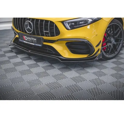 Lame Du Pare-Chocs Avant V.3 + Ailerons Mercedes-AMG A 45 S Aero Pack W177