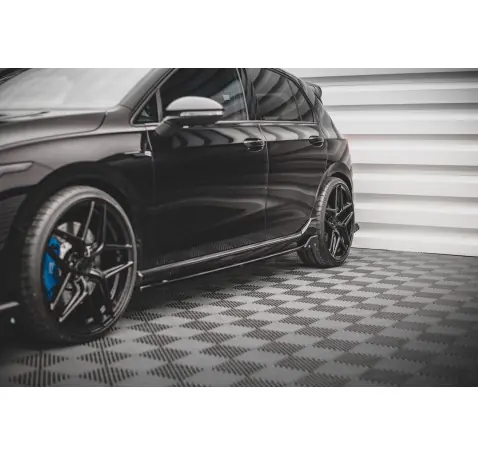 Rajouts Des Bas De Caisse V.2 + Ailerons Volkswagen Golf R Hatchback Mk8