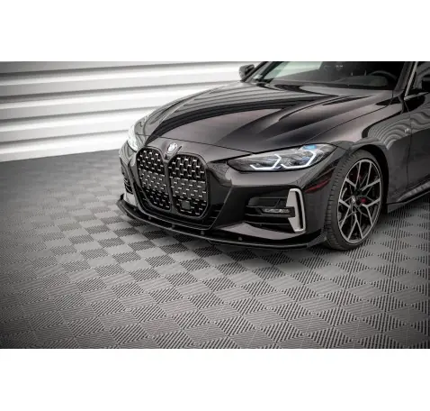 Street Pro Lame Du Pare-Chocs Avant + Flaps BMW 4 M-Pack / M440i G22 / G23 / G22 Facelift / G23 Facelift