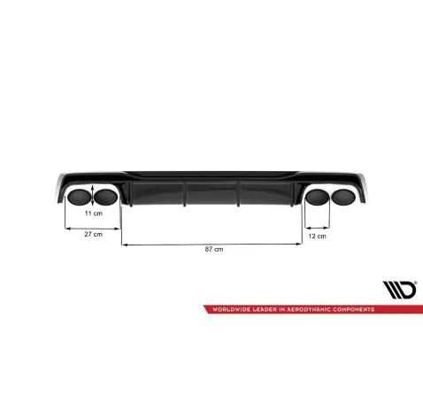 Diffuseur Arrière Complet Audi A6 S-Line / S6 C8 / C8 Facelift