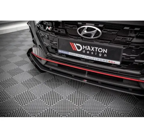 Street Pro Lame Du Pare-Chocs Avant V.1 + Flaps Hyundai I20 N Mk3