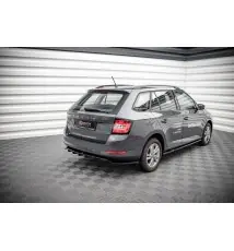 Arriere Splitter (avec une barre verticale) Skoda Fabia Combi Mk3 Facelift