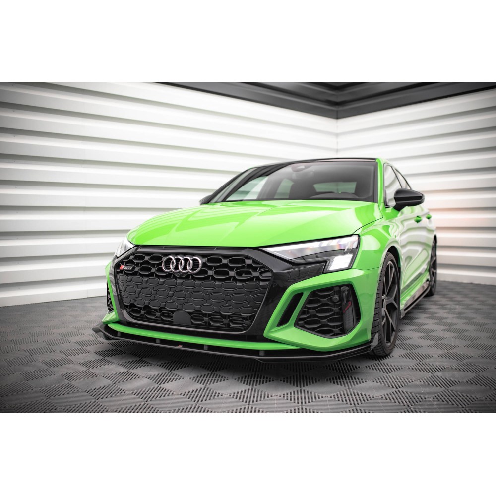 Street Pro Lame Du Pare-Chocs Avant V.1 + Flaps Audi RS3 8Y