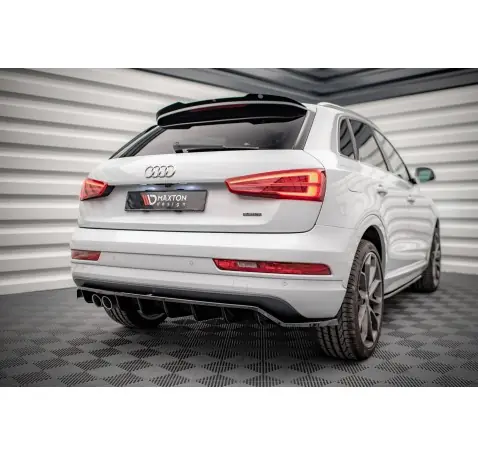 Arriere Splitter (avec une barre verticale) Audi Q3 Sport 8U Facelift Arriere Splitter (avec une barre verticale) Audi Q3 Sport 8U Facelift