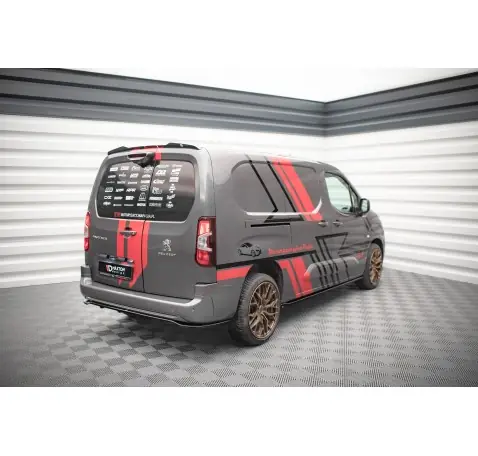 Arriere Splitter (avec une barre verticale) Peugeot Partner Long Mk3
