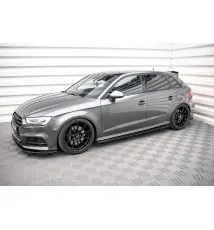 Street Pro Rajouts Des Bas De Caisse Audi S3 / A3 S-Line Sportback 8V Facelift