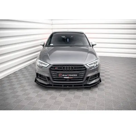 Street Pro Lame Du Pare-Chocs Avant V.1 + Flaps Audi S3 / A3 S-Line Sportback 8V Facelift