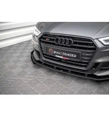 Street Pro Lame Du Pare-Chocs Avant V.1 + Flaps Audi S3 / A3 S-Line Sportback 8V Facelift