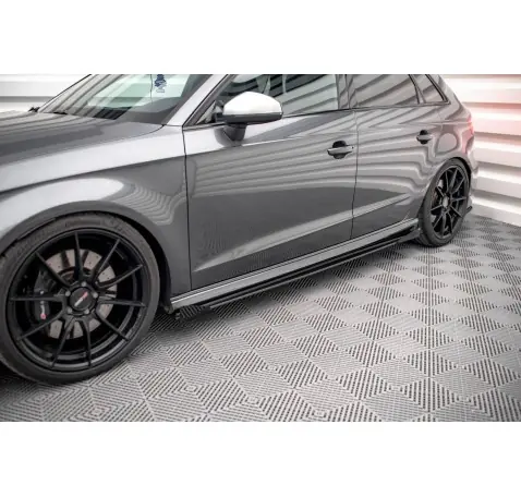 Street Pro Rajouts Des Bas De Caisse + Flaps Audi S3 / A3 S-Line Sportback 8V Facelift