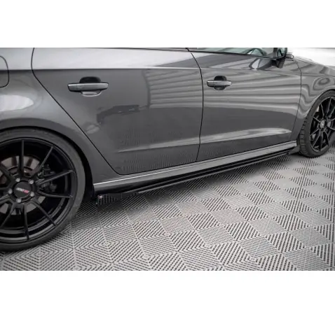 Street Pro Rajouts Des Bas De Caisse + Flaps Audi S3 / A3 S-Line Sportback 8V Facelift