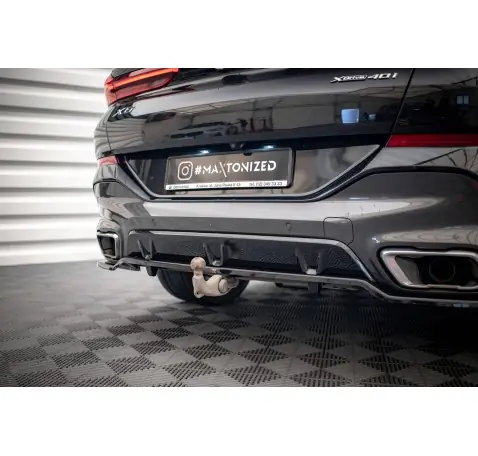 Arriere Splitter (avec une barre verticale) V.3 BMW X6 M-Pack G06