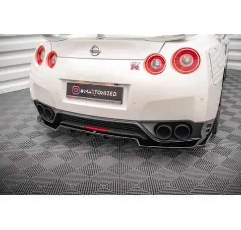 Arriere Splitter (avec une barre verticale) Nissan GTR R35 Facelift