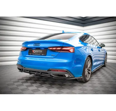 Arriere Splitter (avec une barre verticale) Audi A5 S-Line F5 Facelift
