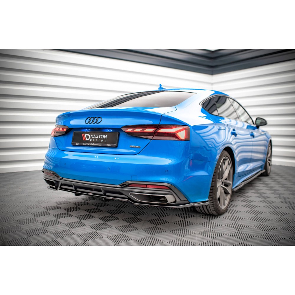 Arriere Splitter (avec une barre verticale) Audi A5 S-Line F5 Facelift