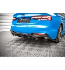 Arriere Splitter (avec une barre verticale) Audi A5 S-Line F5 Facelift