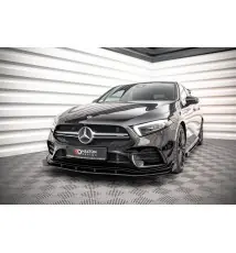 Street Pro Lame Du Pare-Chocs Avant + Flaps Mercedes A35 AMG / AMG-Line Aero Pack W177