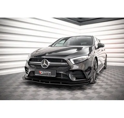 Street Pro Lame Du Pare-Chocs Avant + Flaps Mercedes A35 AMG / AMG-Line Aero Pack W177