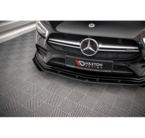 Street Pro Lame Du Pare-Chocs Avant + Flaps Mercedes A35 AMG / AMG-Line Aero Pack W177