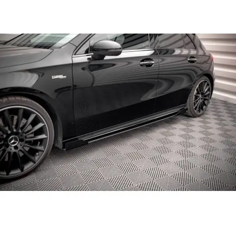 Street Pro Rajouts Des Bas De Caisse + Flaps Mercedes A35 AMG / AMG-Line Aero Pack W177