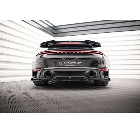 Arriere Splitter (avec une barre verticale) Porsche 911 Turbo S 992