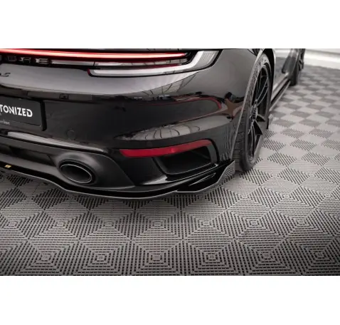 Arriere Splitter (avec une barre verticale) Porsche 911 Turbo S 992