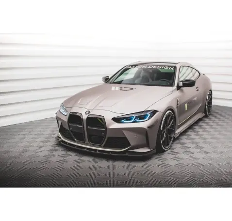 Fibre de Carbone Lame Du Pare-Chocs Avant V.1 BMW M4 G82 / G82 Facelift