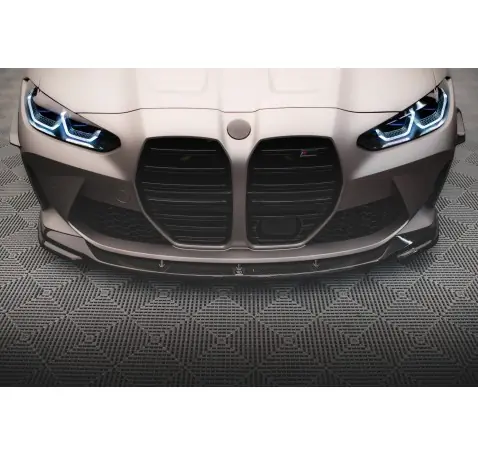 Fibre de Carbone Lame Du Pare-Chocs Avant V.2 BMW M4 G82 / G82 Facelift