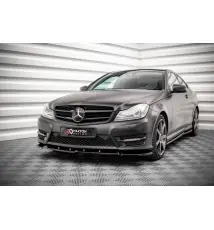 Lame Du Pare-Chocs Avant V.1 Mercedes-Benz C Coupe / Sedan / Estate AMG-Line C204 / W204 Facelift / S204 Facelift