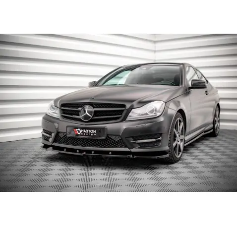 Lame Du Pare-Chocs Avant V.1 Mercedes-Benz C Coupe / Sedan / Estate AMG-Line C204 / W204 Facelift / S204 Facelift