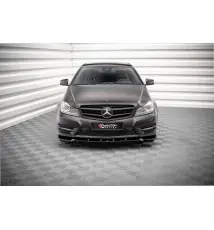 Lame Du Pare-Chocs Avant V.1 Mercedes-Benz C Coupe / Sedan / Estate AMG-Line C204 / W204 Facelift / S204 Facelift