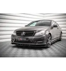Lame Du Pare-Chocs Avant V.2 Mercedes-Benz C Coupe / Sedan / Estate AMG-Line C204 / W204 Facelift / S204 Facelift