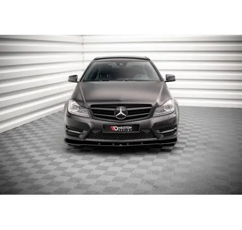 Lame Du Pare-Chocs Avant V.2 Mercedes-Benz C Coupe / Sedan / Estate AMG-Line C204 / W204 Facelift / S204 Facelift