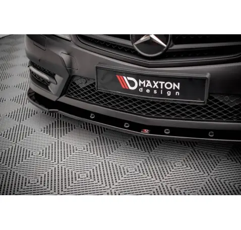 Lame Du Pare-Chocs Avant V.2 Mercedes-Benz C Coupe / Sedan / Estate AMG-Line C204 / W204 Facelift / S204 Facelift