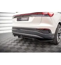 Arriere Splitter (avec une barre verticale) Audi Q4 e-tron Sportback S-line Mk1