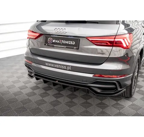 Arriere Splitter (avec une barre verticale) Audi Q3 S-Line SUV F3 Arriere Splitter (avec une barre verticale) Audi Q3 S-Line SUV F3