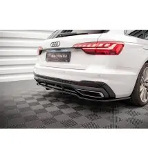 Arriere Splitter (avec une barre verticale) V.1 Audi A4 S-Line B9 Facelift