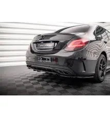 Arriere Splitter (avec une barre verticale) Mercedes-Benz C AMG-Line W205 Facelift