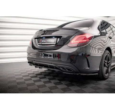 Arriere Splitter (avec une barre verticale) Mercedes-Benz C AMG-Line W205 Facelift