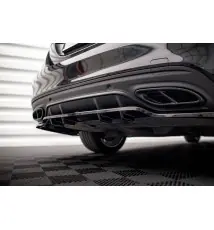 Arriere Splitter (avec une barre verticale) Mercedes-Benz C AMG-Line W205 Facelift