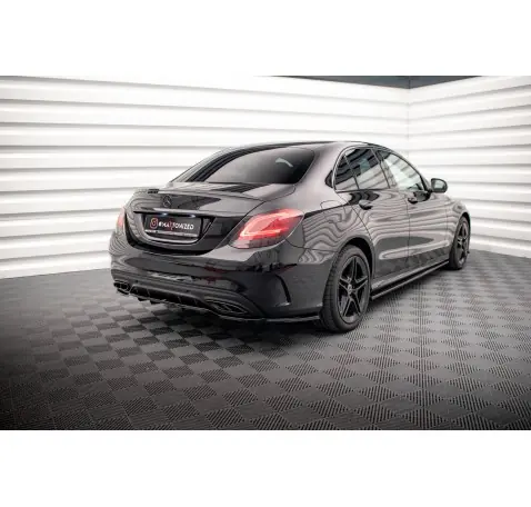 Arriere Splitter (avec une barre verticale) Mercedes-Benz C AMG-Line W205 Facelift